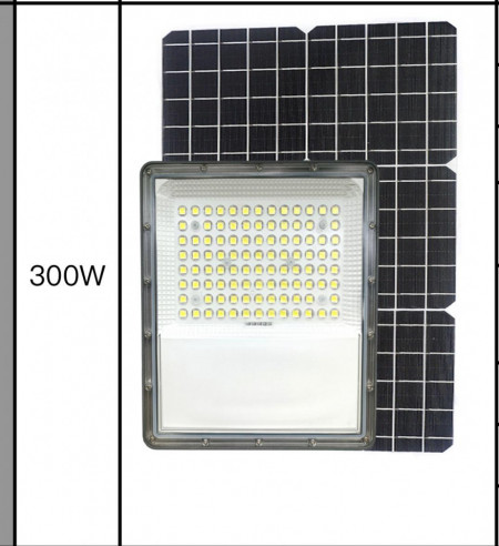 Proiector LED 300W cu panou solar si telecomanda