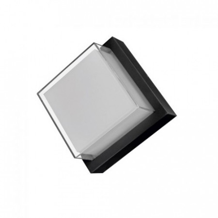 Aplica LED de exterior patrata, 12W=75W, 160x160mm lumina calda