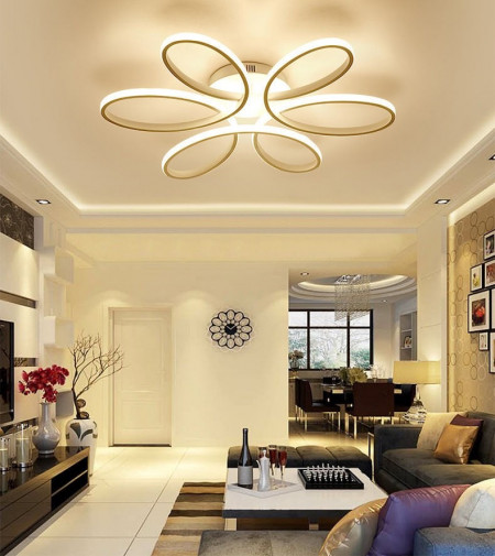 Lustra LED 120W cu telecomanda, Aura