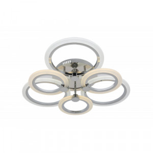 Lustra LED 126W CROM, cu Telecomanda, Mary