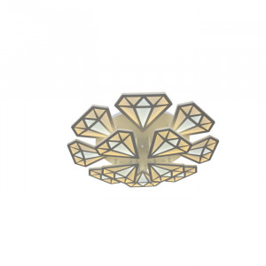 Lustra LED 408W cu telecomanda,WIFI si intensitate reglabila, Diamant