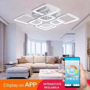 Lustra LED 200W cu telecomanda si intensitate reglabila, Lissa