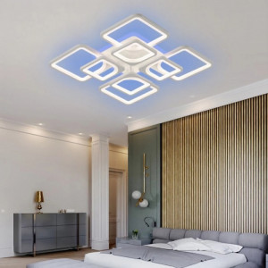 Lustra LED 160W cu RGB si telecomanda 4 functii, Lissa 4+4