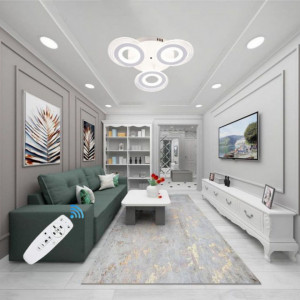 Lustra LED 70W Dimabila cu telecomanda, Hanna