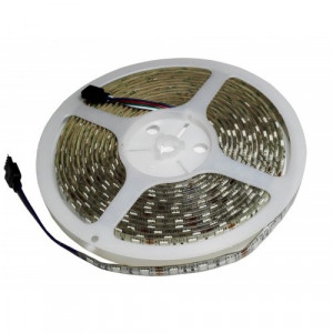 Banda LED RGB, IP65, 12V, 14.4W/M, 60 LED/M, 5050 - rola 5 m