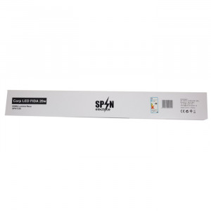 Corp LED Fida aluminiu, 40W=80W, 6400K, lumina rece