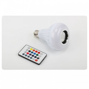 Bec LED Smart RGB cu Boxa si Bluetooth