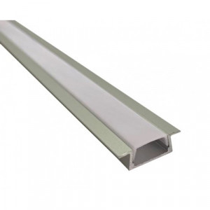 Profil banda LED, montaj incastrat, aluminiu, 1 m