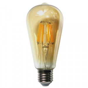Bec Vintage LED Filament Amber E27/8W/800LM/2500K ST64 Tip Edison
