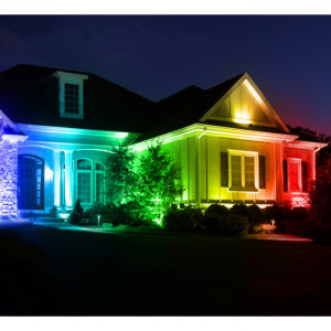 Proiector LED RGB 16 culori, 20W, IP 65, telecomanda IR inclusa