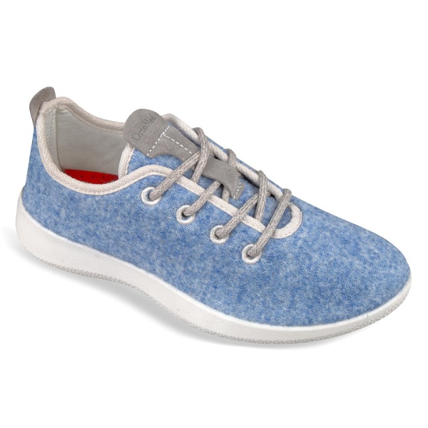 Adidasi ortopedici, din lana naturala, pentru femei, OrtoMed 5001-C160 bleu