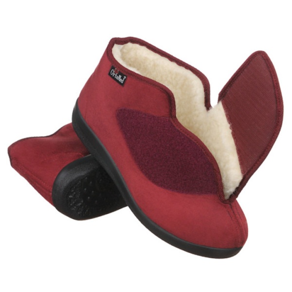 Ghete ortopedice imblanite femei OrtoMed 845-T70 bordo