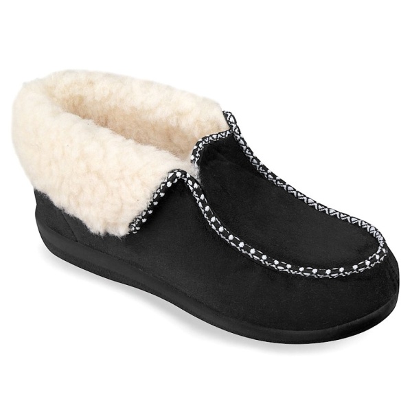 Ghete de casa ortopedice imblanite femei Mjartan 003-T44 negru