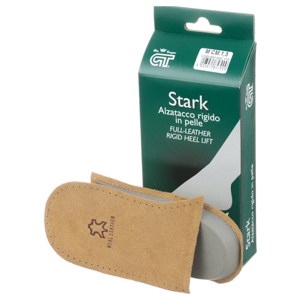 Talonete inaltatoare rigide de 1.5 cm, piele naturala, Stark