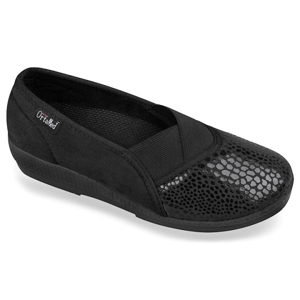 Balerini ortopedici negri dama OrtoMed 6103-S28