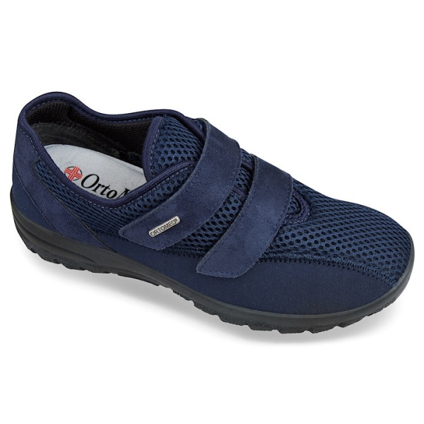 Adidasi ortopedici dama material stretch OrtoMed 4009-T99-S63 bleumarin
