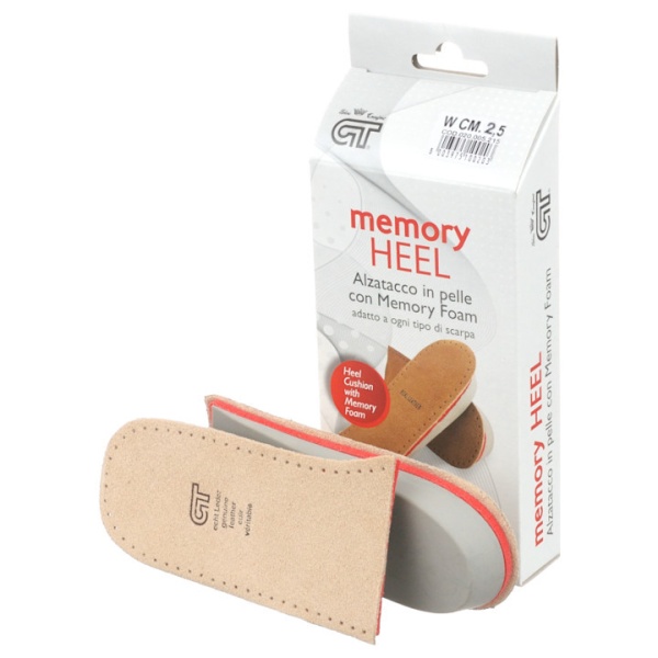 Talonete inaltatoare de 2.5 cm, piele naturala, cu spuma cu memorie