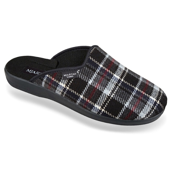 Saboti de casa, ortopedici, unisex, Mjartan 607-K60, carouri