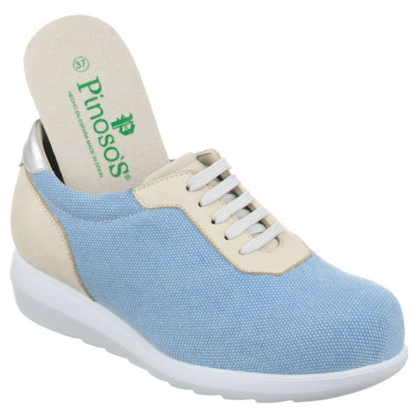 Pantofi sport, ortopedici bleu, dama, Pinosos 7776-H