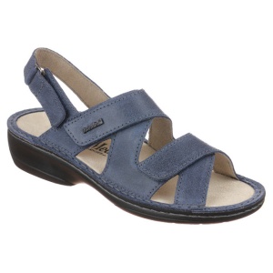 Sandale ortopedice bleumarin piele dama OrtoMed 3705-P67