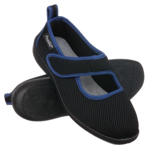 Pantofi sport ortopedici negri dama material fagure PodoWell Tarnos