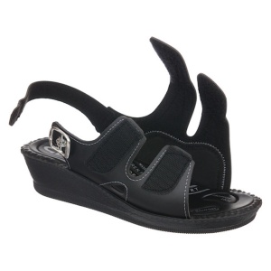 Sandale pentru monturi / Hallux Valgus negre dama Mjartan 2815-P02