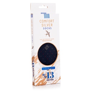Cutie ambalaj sosete Comfort Silver Socks