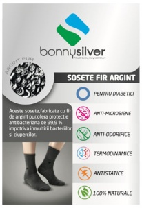 Sosete cu fir de argint BonnySilver 112