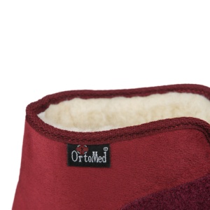 Ghete ortopedice imblanite femei OrtoMed 845-T70 bordo