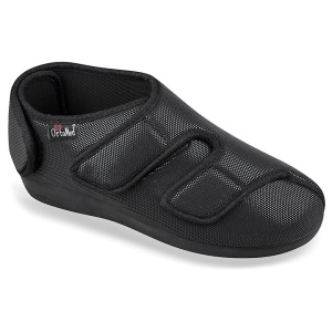 Pantofi ortopedici pentru monturi / Hallux Valgus negri OrtoMed 6051-S97