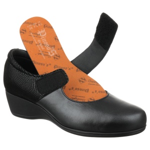Pantofi ortopedici, piele naturala,  pentru diabetici, Pinosos 6258G negru