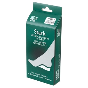 Talonete inaltatoare rigide de 2 cm, piele naturala, Stark