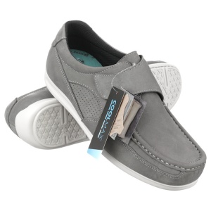Mocasini ortopedici, piele naturala, gri, barbati PinosoS 6413-H