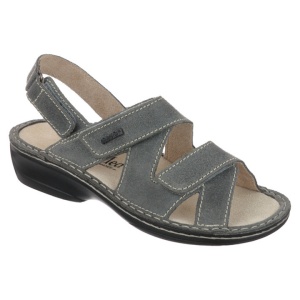 Sandale ortopedice gri piele dama OrtoMed 3705-P65
