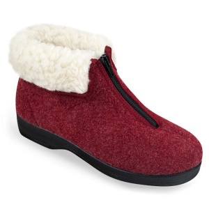 Ghete ortopedice imblanite femei Mjartan 8075-T05 bordo