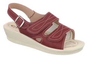 Sandale pentru monturi / Hallux Valgus, bordo, dama, Mjartan 2815-N16