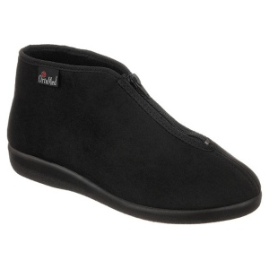Ghete ortopedice medicale negre cu fermoar 676-T44
