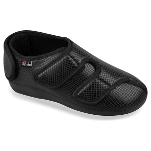 Pantofi ortopedici pentru monturi / Hallux Valgus negri OrtoMed 6051-S05