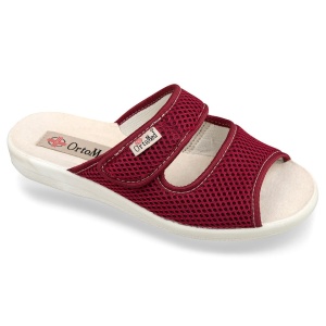 Papuci de casa, ortopedici, bordo, dama, OrtoMed 543-T16