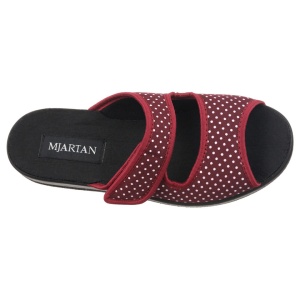 Papuci de casa, ortopedici, dama, Mjartan 543-LC38 bordo