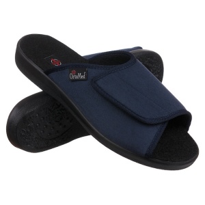 Papuci de casa, ortopedici, OrtoMed 517-518-T37L bleumarin