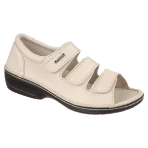 Sandale ortopedice piele bej reglabile dama OrtoMed 3727-P133