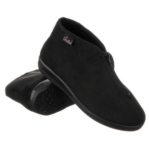 Ghete ortopedice, medicale, cu fermoar, negre, OrtoMed 676-T44
