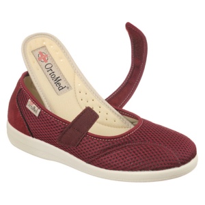 Pantofi de vara ortopedici bordo dama OrtoMed 6089-T16
