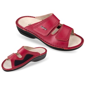 Papuci ortopedici piele, pentru monturi, Ortomed 3701-P94 rosii