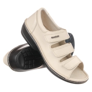 Pantofi decupati piele dama reglabili OrtoMed 3727-P133