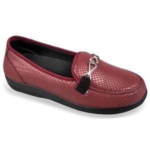 Balerini ortopedici, stretch, bordo, dama OrtoMed 6037-S06