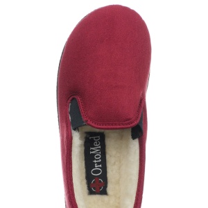 Pantofi de casa, imblaniti, bordo, dama, OrtoMed 8069-T70