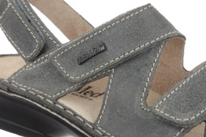 Sandale ortopedice gri piele dama OrtoMed 3705-P65