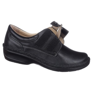 Pantofi ortopedici negri dama pentru plantari OrtoMed-3740-P134 regabili